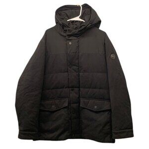 Michael Kors‎ Down Parka Men’s Black Hooded Winter Coat Jacket Warm Size L